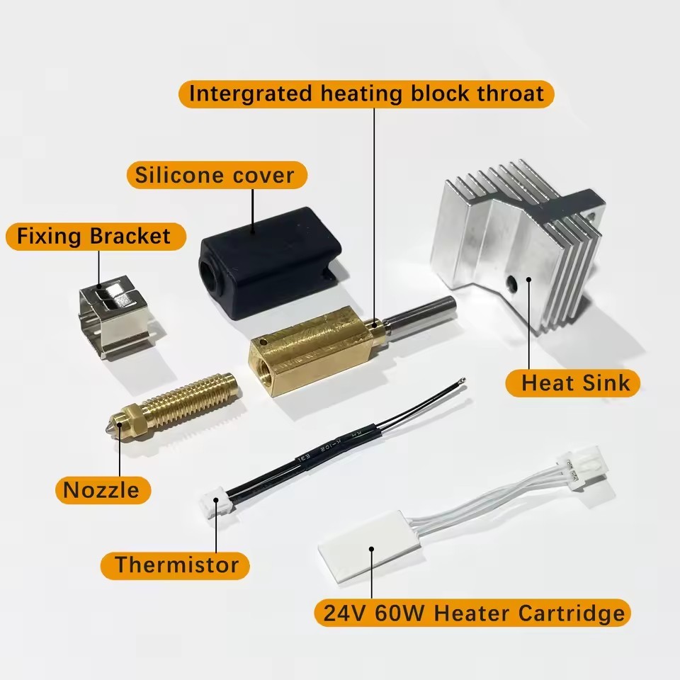 For Elegoo Centauri Carbon Centauri Hot end Kit Assembly 0.4mm Nozzle 3D Printer