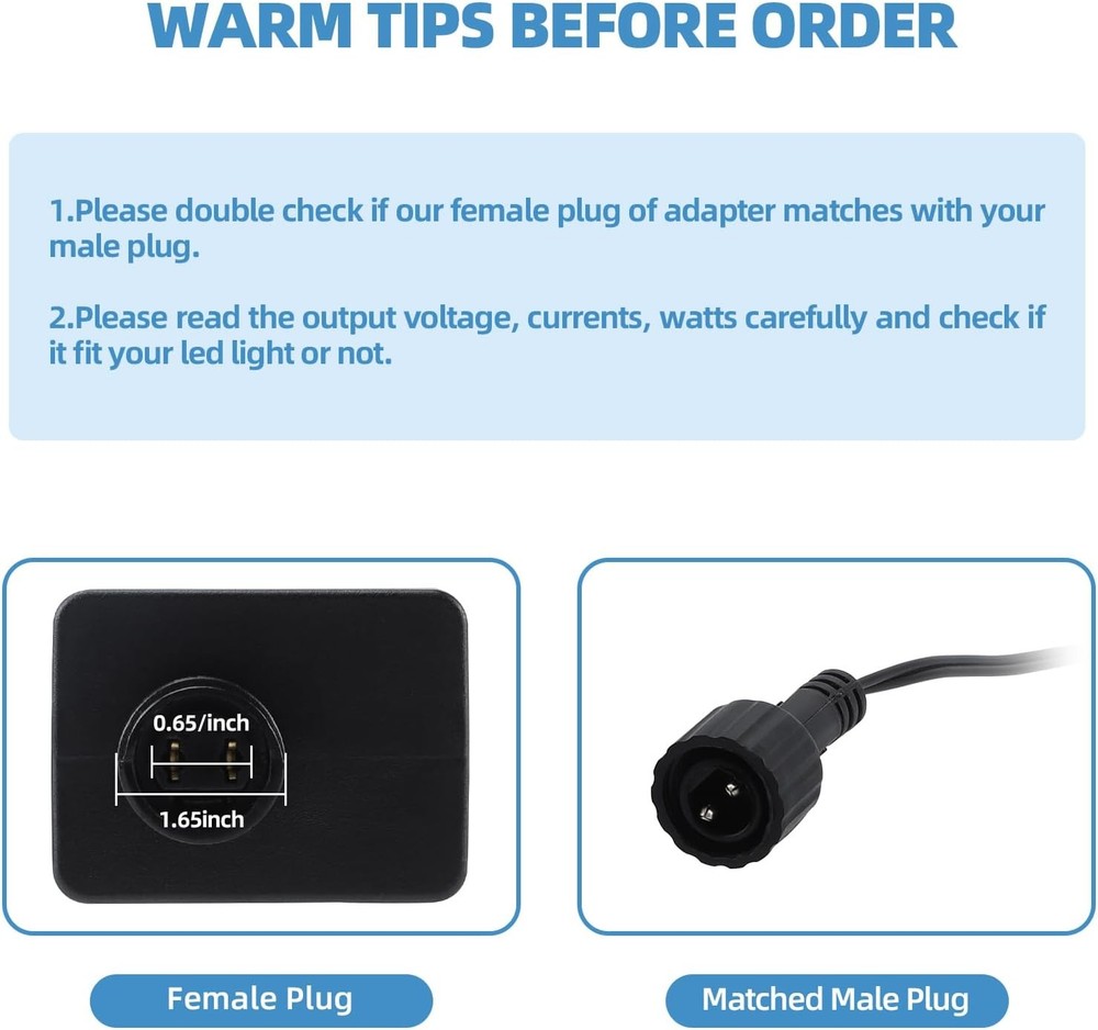 Replacement Inflatable Adapter 1.5A Power Supply US Plug