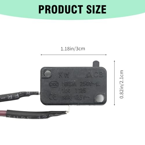 703-82540-00 Black Push Button Automatic Boat Motor Neutral Switch,
