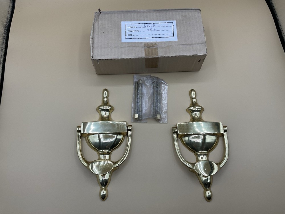 2 Brass Door Knockers NIB