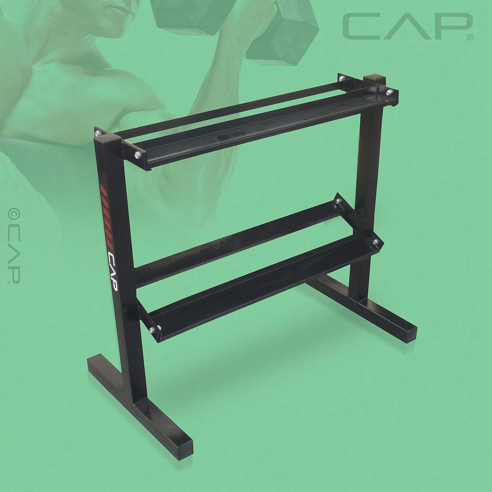 RK-24D-2J 24” Dumbbell Storage Rack, Black