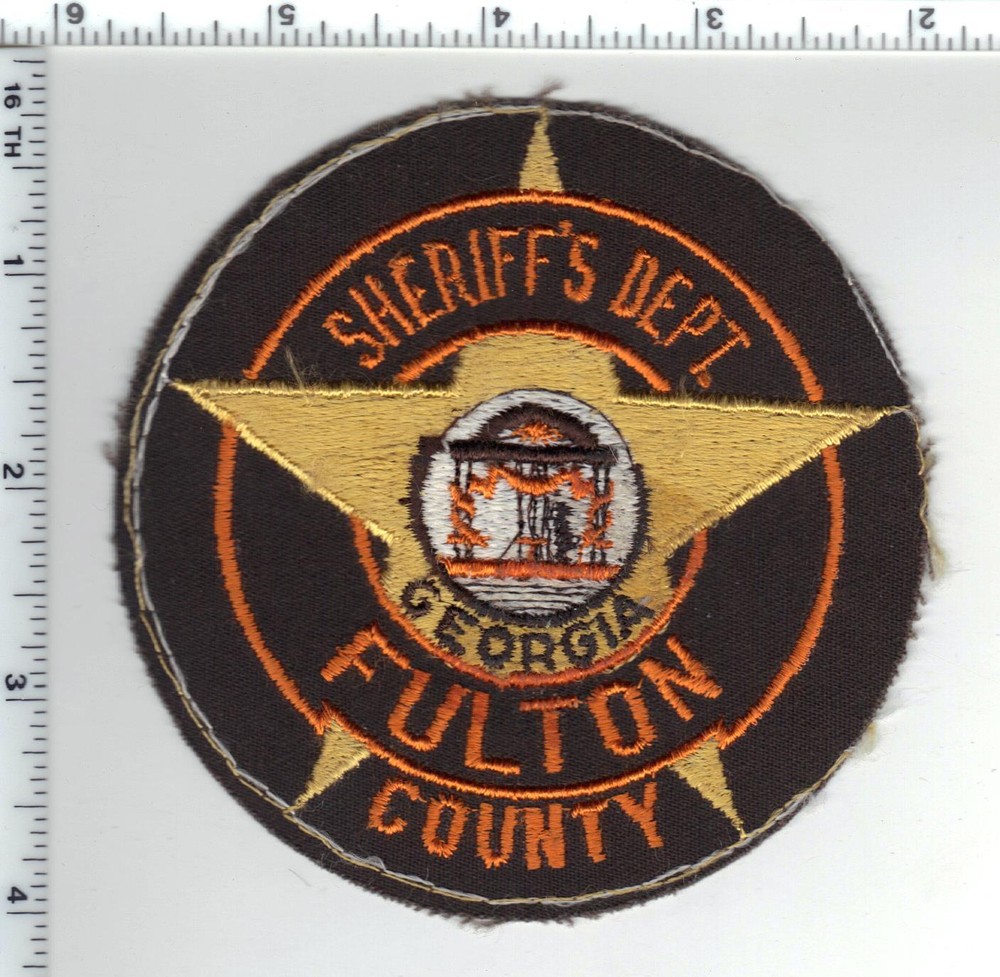 Fulton County Sheriff's Dept (Georgia) 4th Issue Uniform Take-Off Shoulder Patch