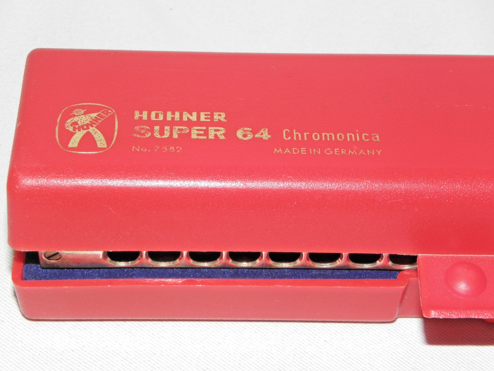 HOHNER SUPER 64 CHROMONICA Harmonica w/ original case Made in Germany