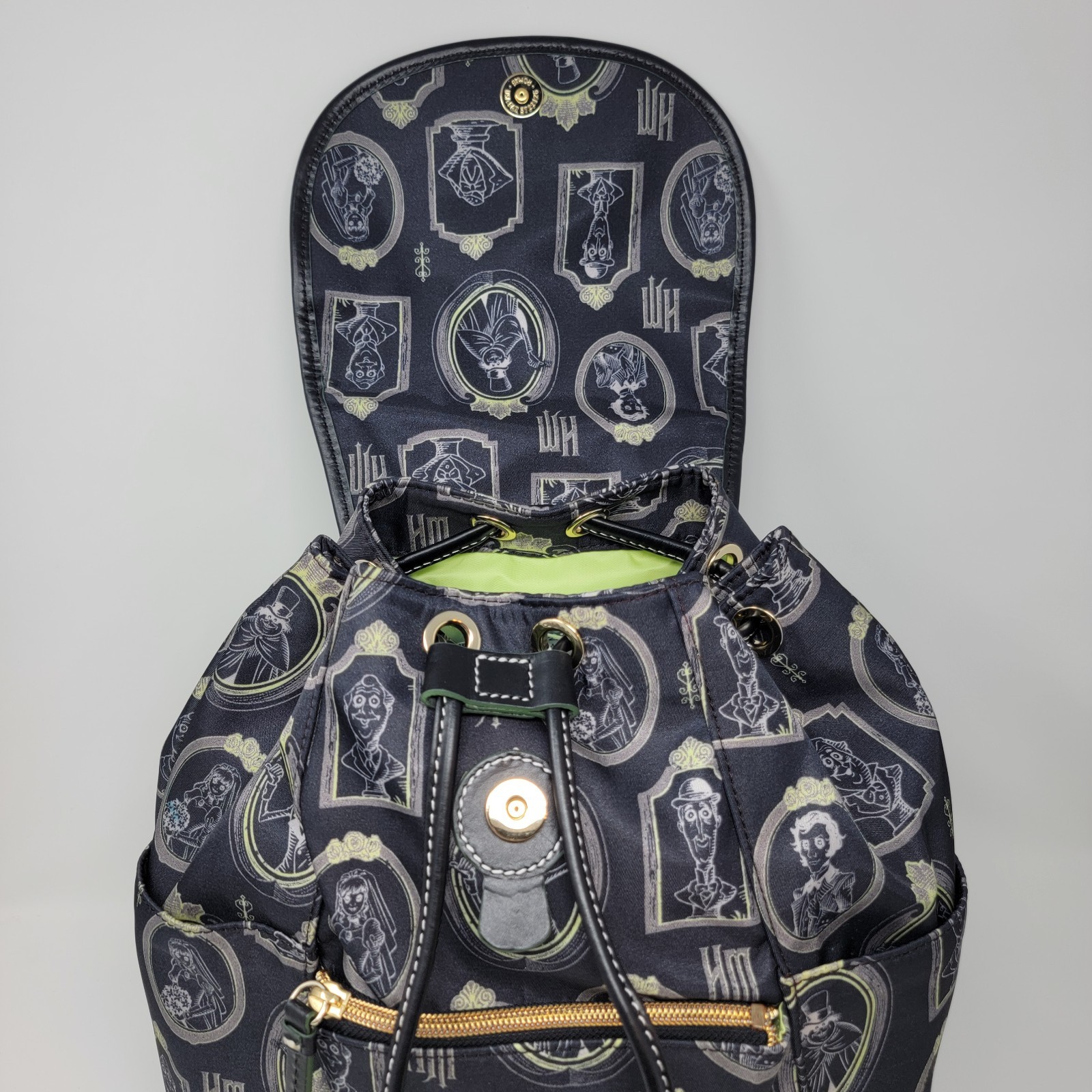 NWT Retired Dooney & Bourke Disney Haunted Mansion HM Portraits Backpack Bag
