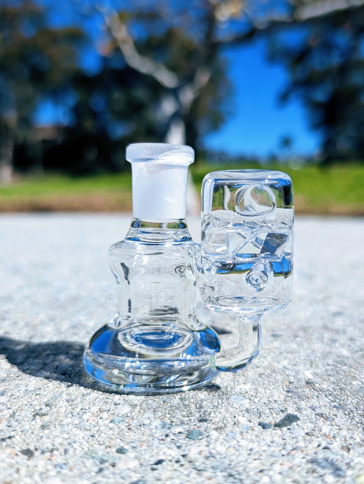 Turbine Perc 14mm 45° Premium Dry Ash Catcher Tobacco Water Pipe Bong Bubbler