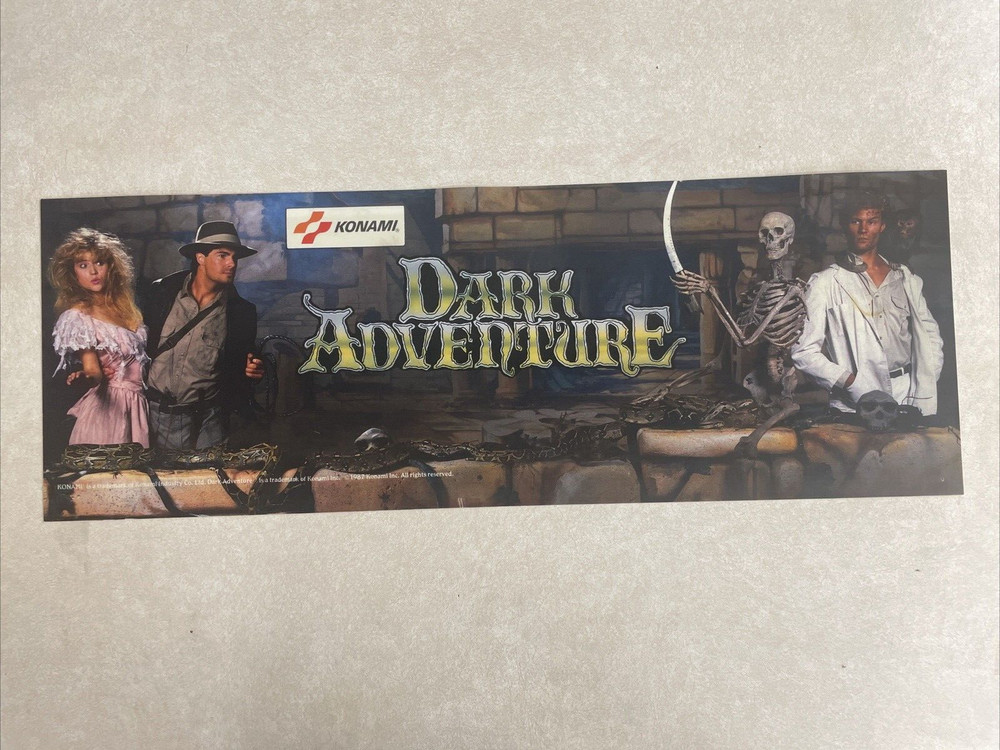Dark Adventure Konami Original Arcade Marquee