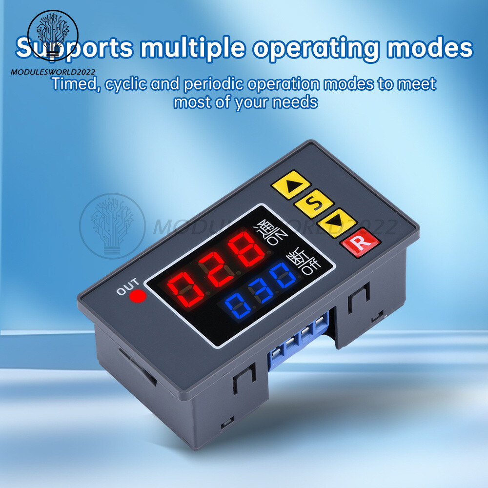 T3231 Programmable Digital Time Delay Relay Dual Display Timer Control Switch