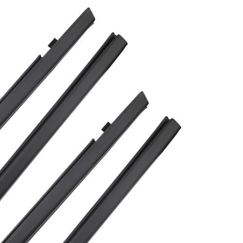 For 2016-2021 Honda Civic Sedan 4pcs Weatherstrip Window Moulding Trim Seal Belt