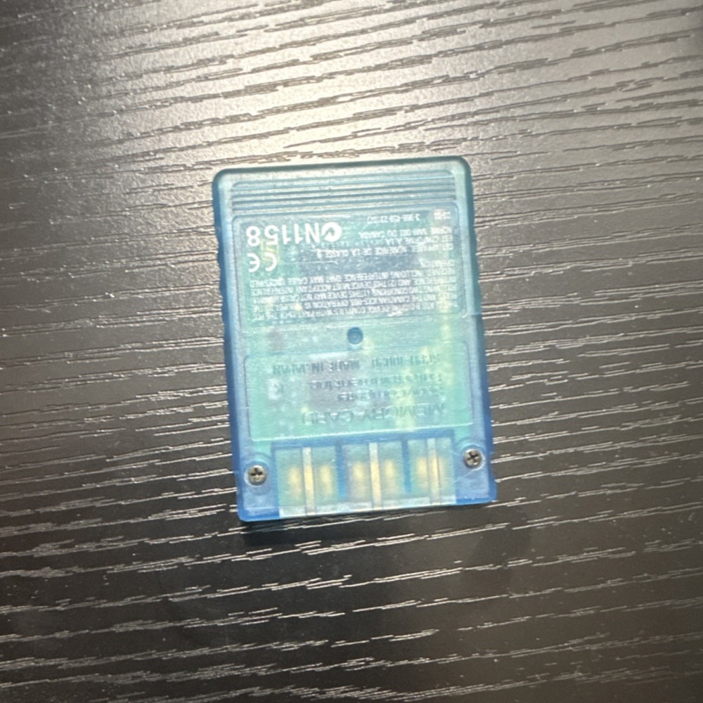 Sony PlayStation 2 8MB Memory Card Blue Console-Specific Controller Attachment