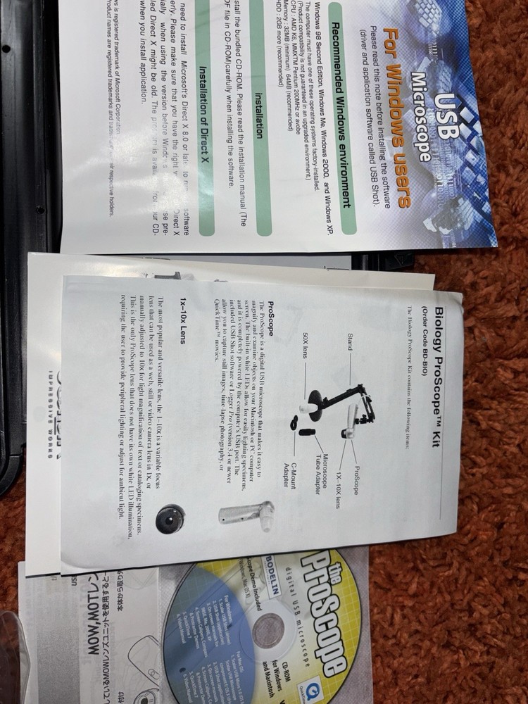 Vernier ProScope With Stand and Base L@@K!!!