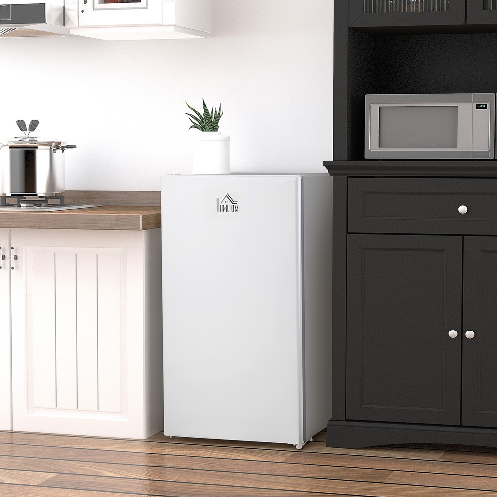 3.2 Cu.Ft Compact Refrigerator with Adjustable Thermostat, White