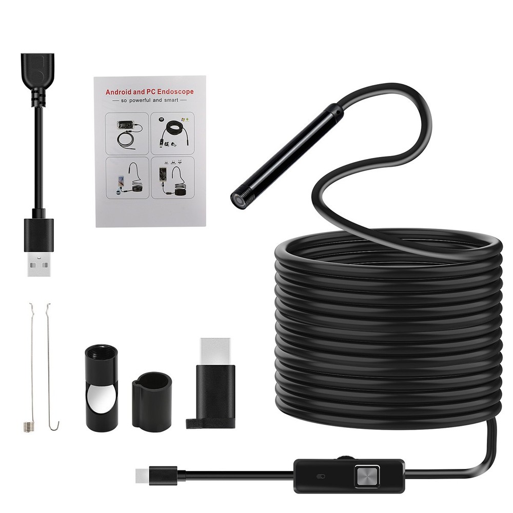 Direct Plug to Android PC Borescope Endoscope Snake Inspection Camera Waterproof