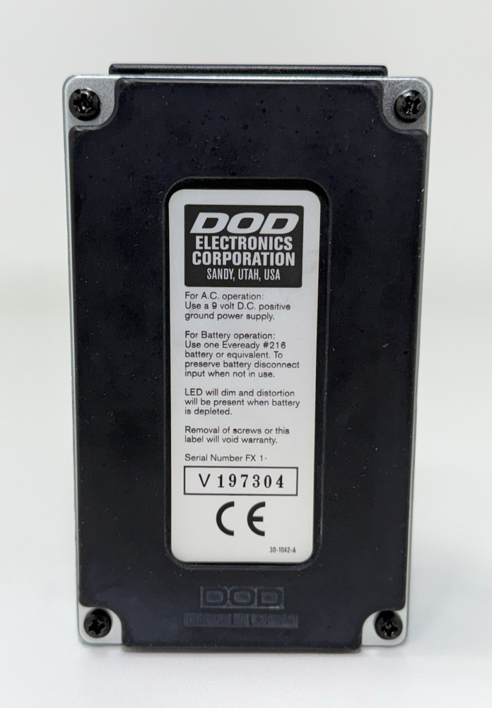DOD FX25B Envelope Filter Guitar Effect Pedal w Box Manual Mint Condition Tested