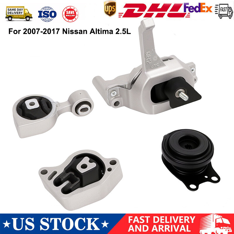 4PCS Engine Motor & Trans Mount Auto Set For 2007-2017 Nissan Altima 2.5L CVT