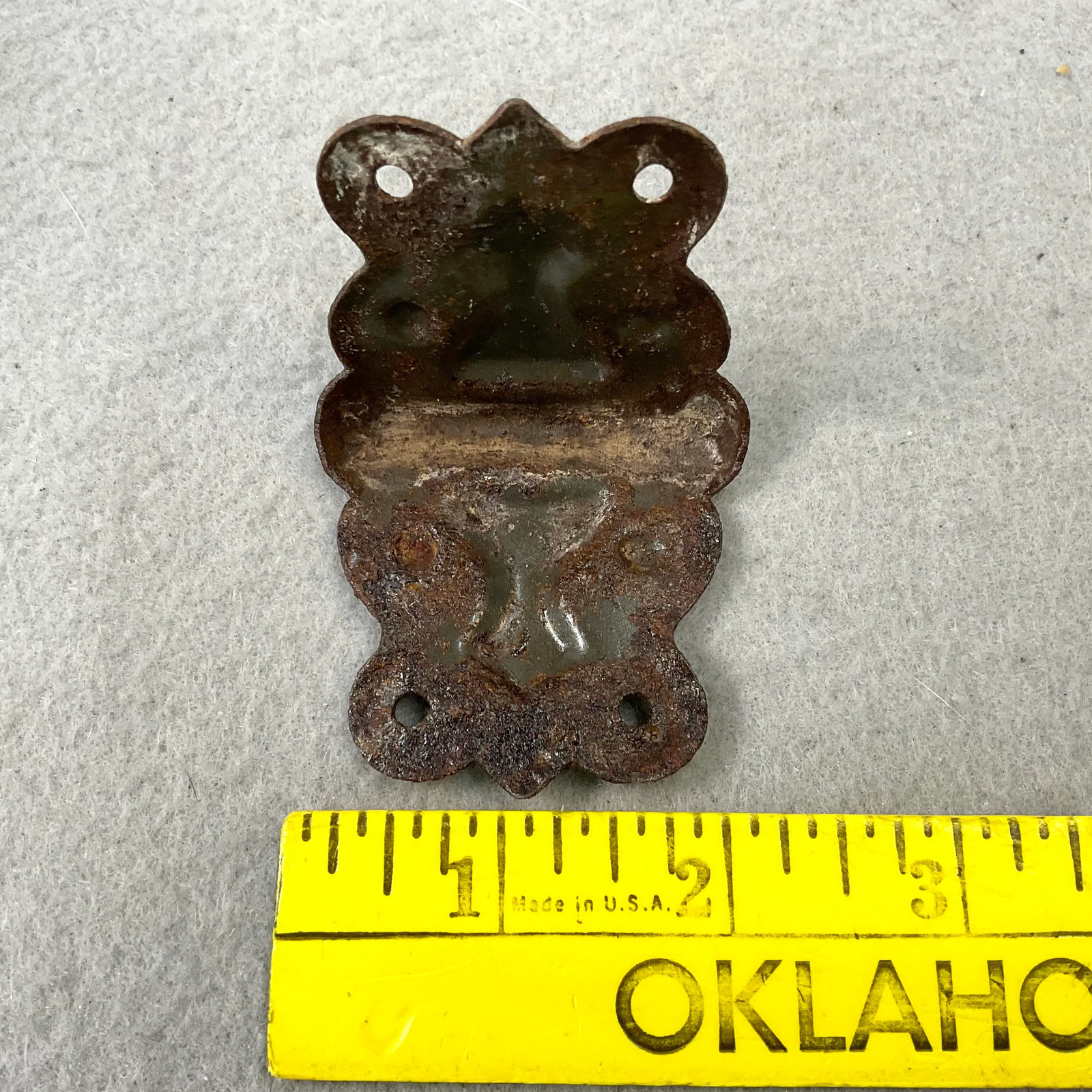 Vintage Cast Iron Corner Braces Protectors Hardware Furniture Trunk Lot of 8