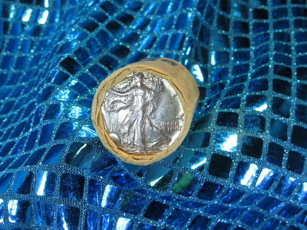 $10 ROLL HALF DOLLAR ROLL 1941 PROOF WALKER END / WALKER P END BIN HF10