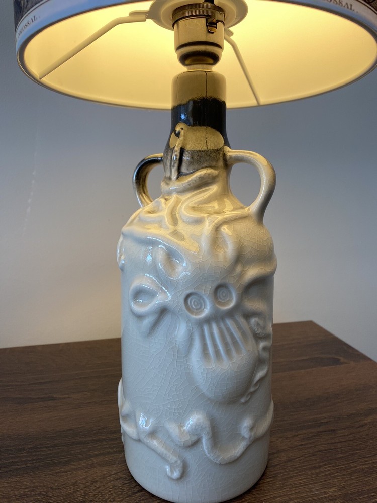 Bespoke Kraken Ceramic Rum Bottle Lamp