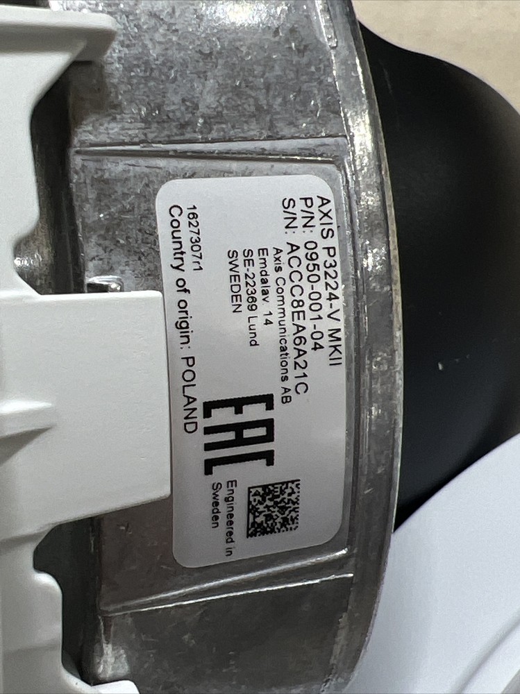 AXIS CCTV Network Camera Dome P3224-V MKII