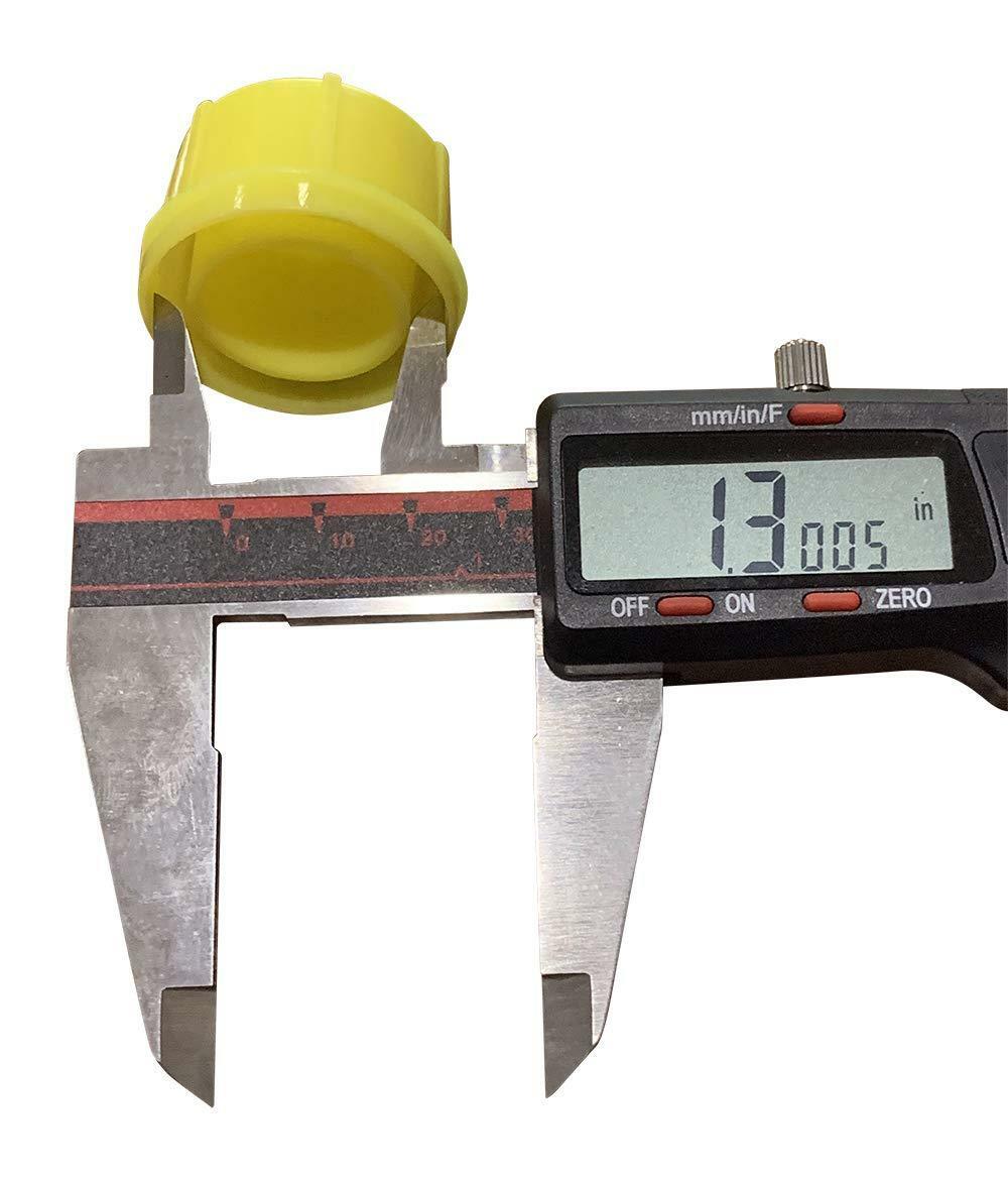 KP37 - PACK OF 4 BLITZ YELLOW SPOUT CAP FITS SELF-VENTING GAS CAN SPOUTS