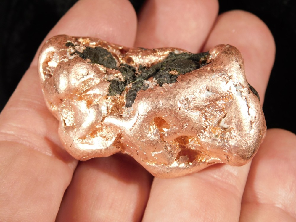 Heavy Solid 100% Natural COPPER NUGGET or Native Copper Float Michigan 98.1gr