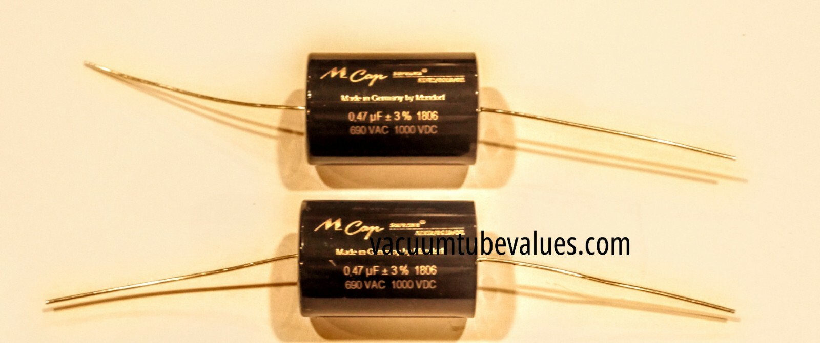 TWO Mundorf MCap Supreme Silver Gold Oil Capacitor 0.47uf 0.47 .47 uf 1000VDC