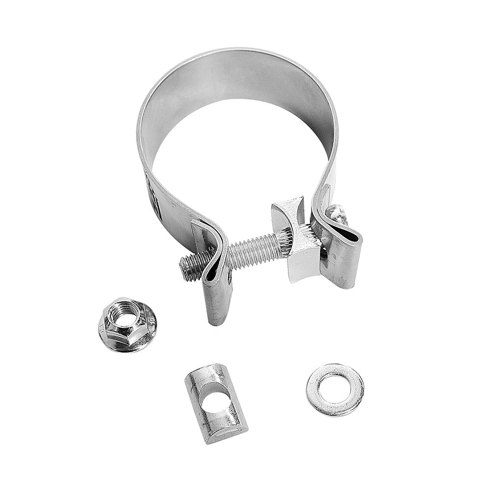 3 Inch Exhaust Clamp, Narrow Band Clamp 304 Stainless Steel, 4 Pcs