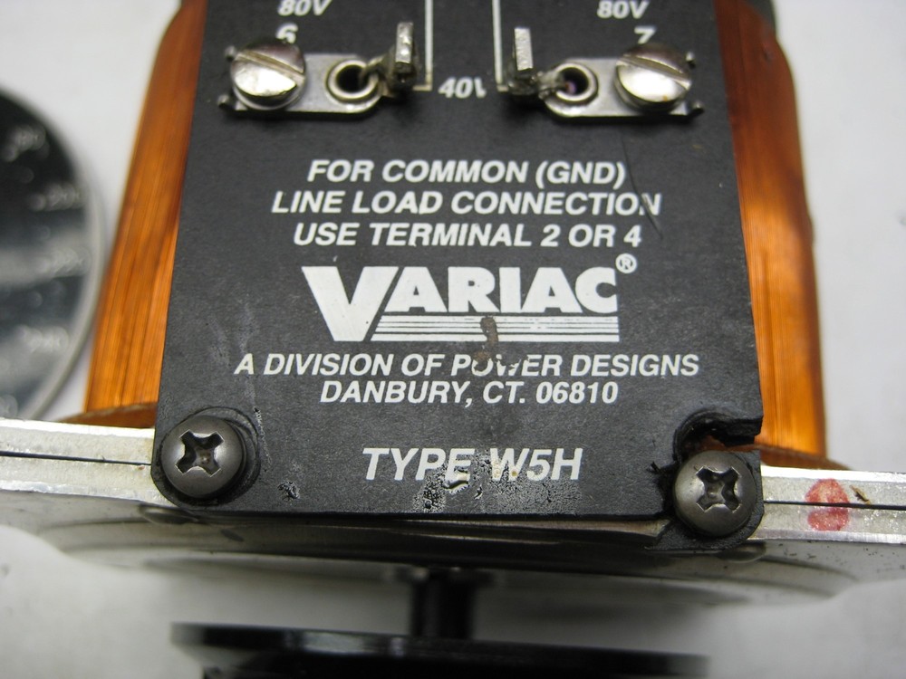 VARIAC W5H 3040-5110 VARIABLE TRANSFORMER NSNP