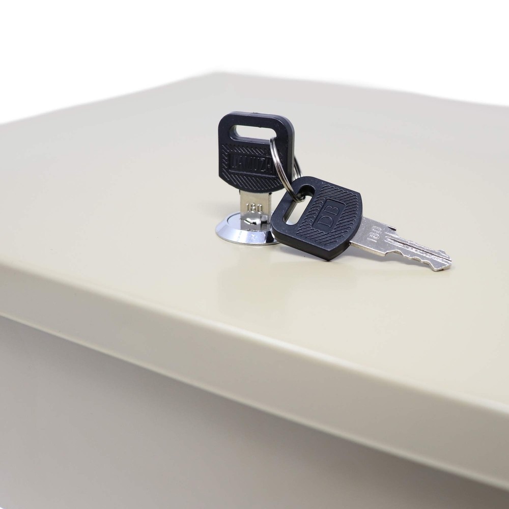 Fire-Retardant Security Box with Keyed Lock