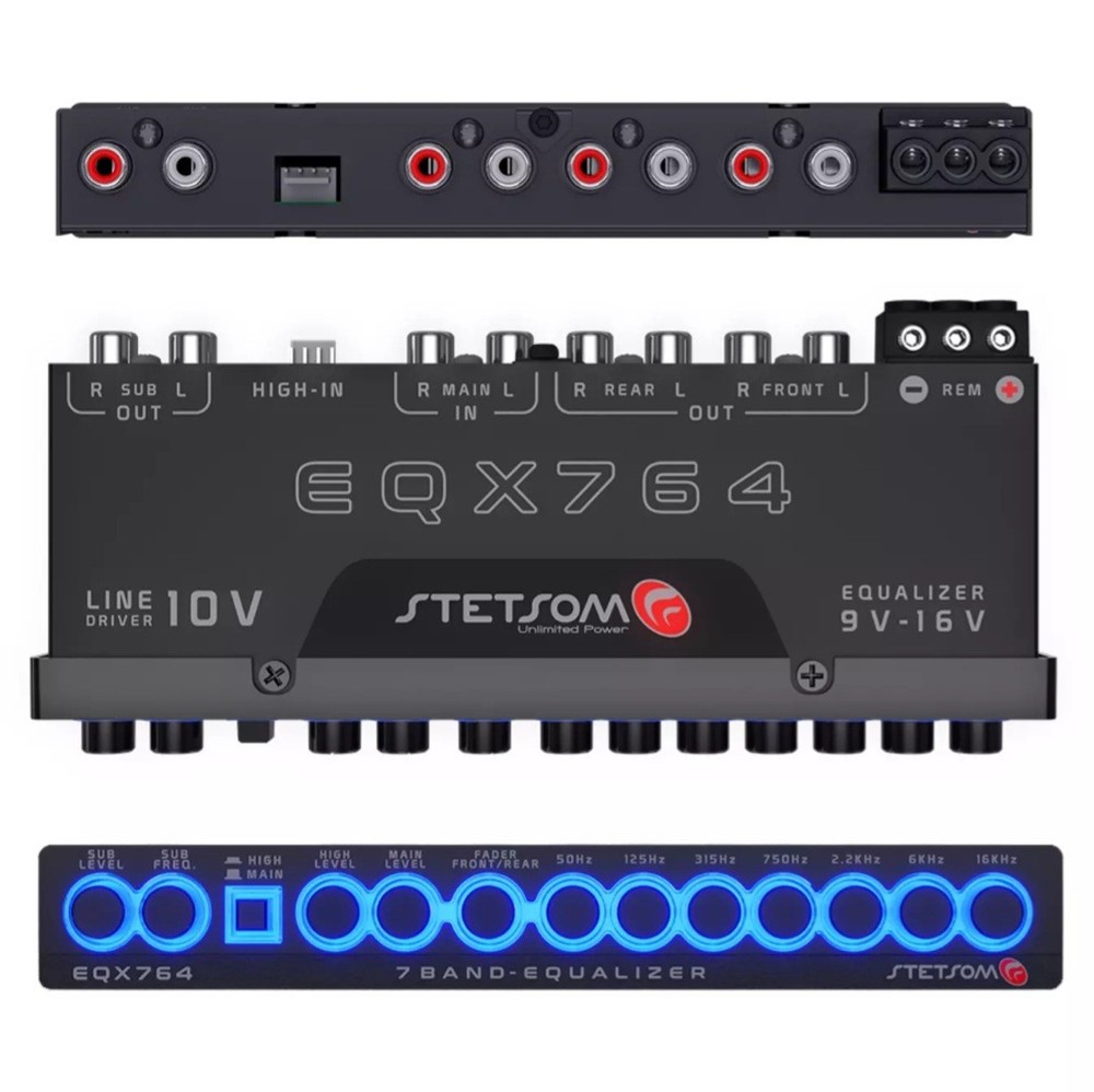 Stetsom EQX764 EQ Graphic Equalizer 7 Band Equalization