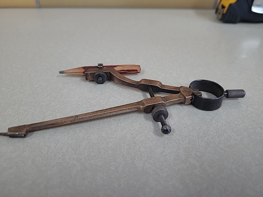 Antique Brass Drafting/Math Compass 6" inch