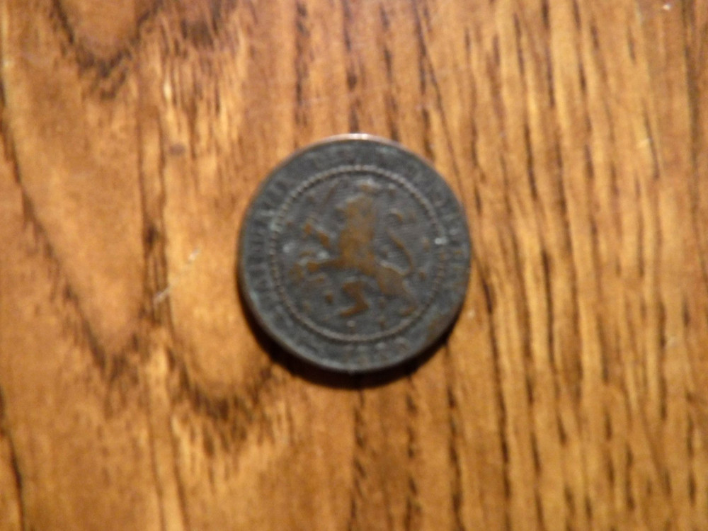 NETHERLANDS 1 CENT 1880 COIN (647)