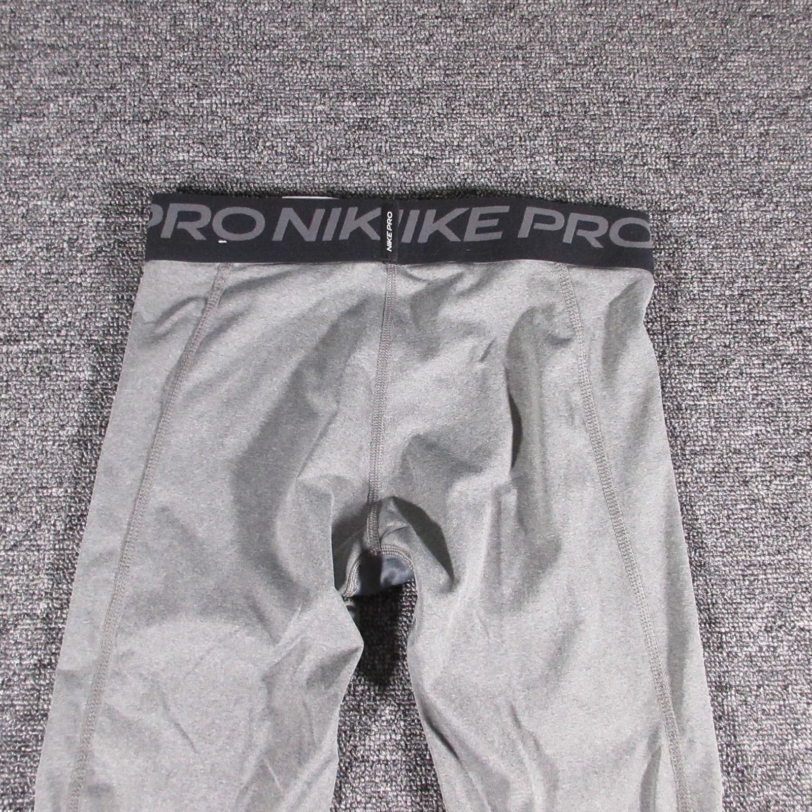 Nike Pro Dri-FIT Compression Pants Small Gray Logo Men’s Tight Athletic Tights
