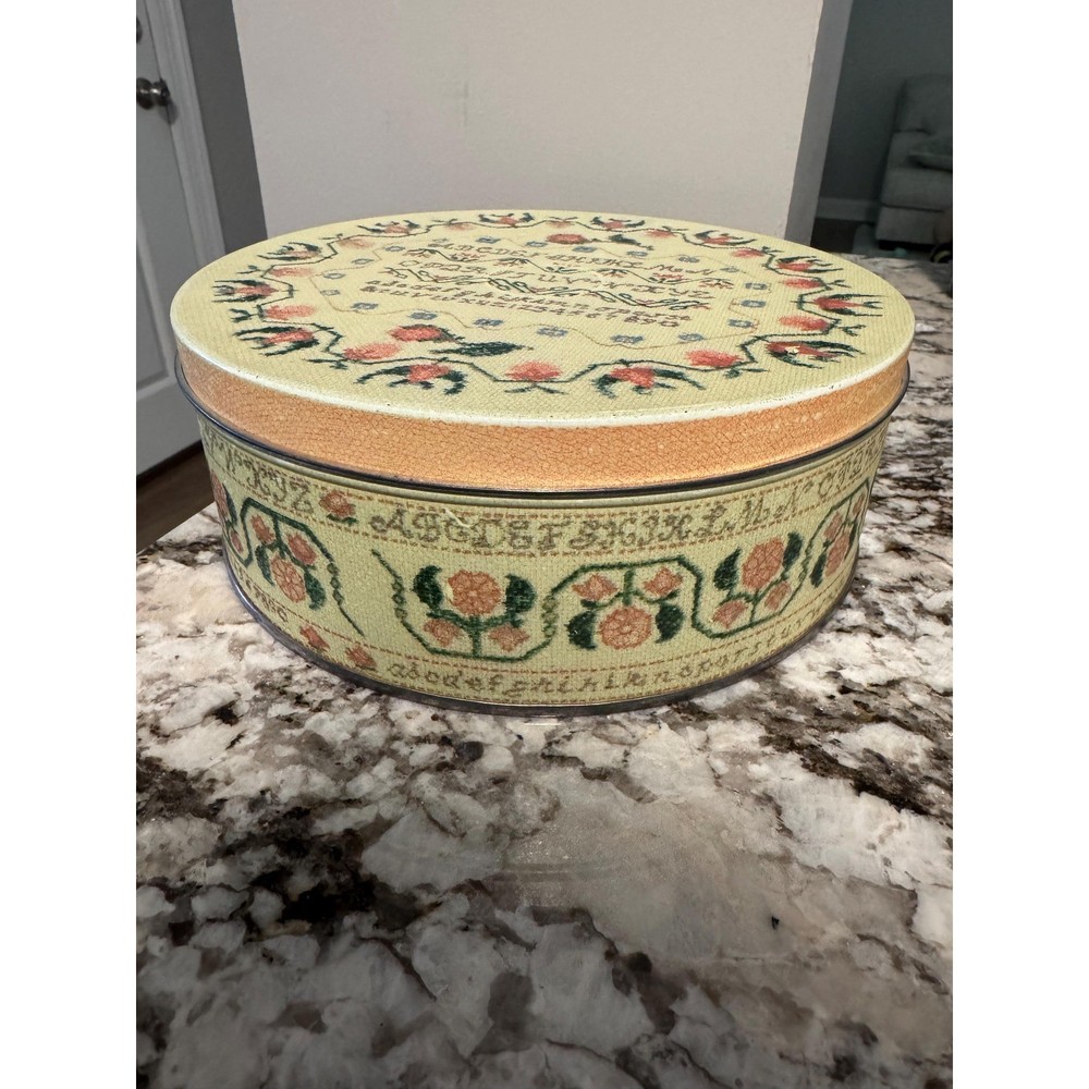 Vintage Alphabet Tin Needlework Sampler Cinderella