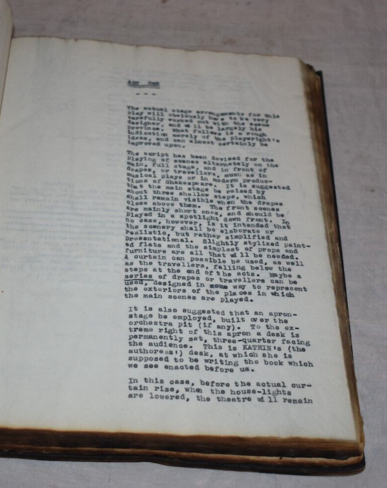 I Remember Mama Original Broadway Play Script Rodgers & Hammerstein Rare Bound