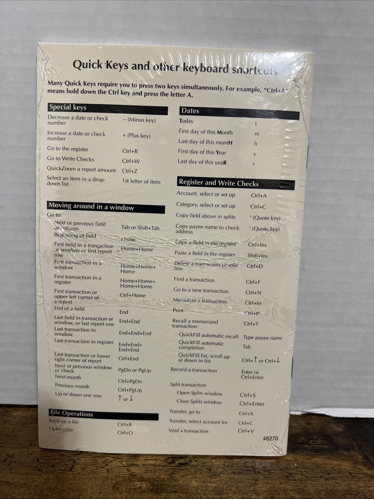 Getting Started Quicken for Windows - Special Edition - Intuit Booklet