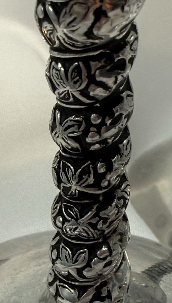 Plator Spain Vintage Silver Plate Goblets Set 6 Wine Cordial Barware MCM Spanish