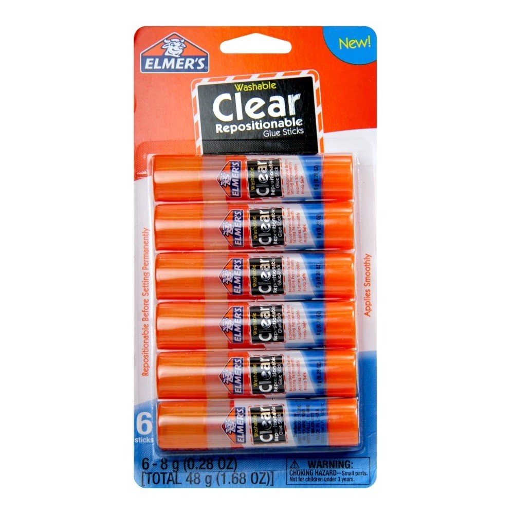 Non Clear Glue Sticks, 1 Each
