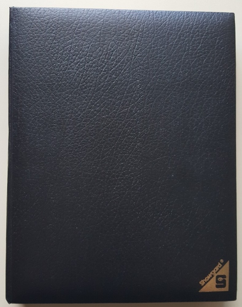 PREMIUM SHOWGUARD ALLIGATOR STOCK BOOK - 32pgs, acetate strps, dbl acetate inter