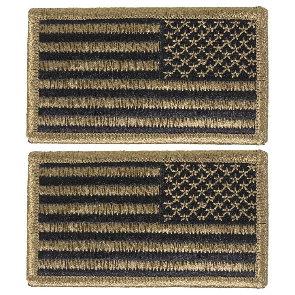 USGI US Army OCP Subdued American Flag Uniform Patch Set PAIR Multicam Tactical