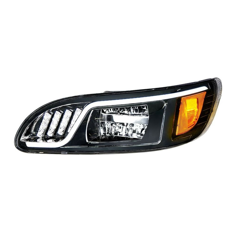 Black Out Peterbilt 386 LED Headlight Driver Side