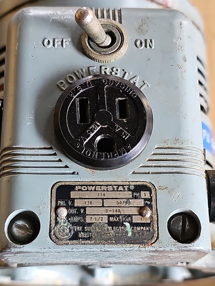 Superior Electric Powerstat Variable Autotransformer