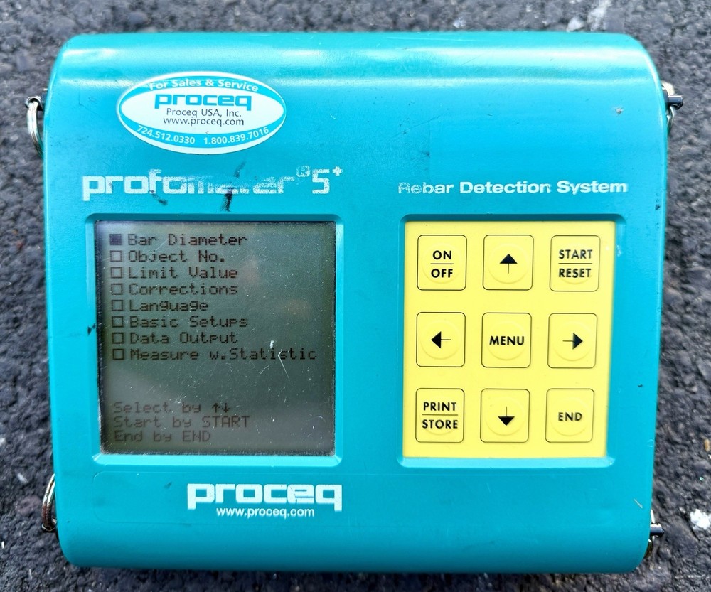 PROFOMETER 5+ rebar detection system, Model S Type Scanlog
