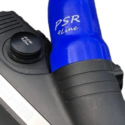 Porsche 997 Resonator Delete Air Box Modification with Blue Induction Pipe Plug