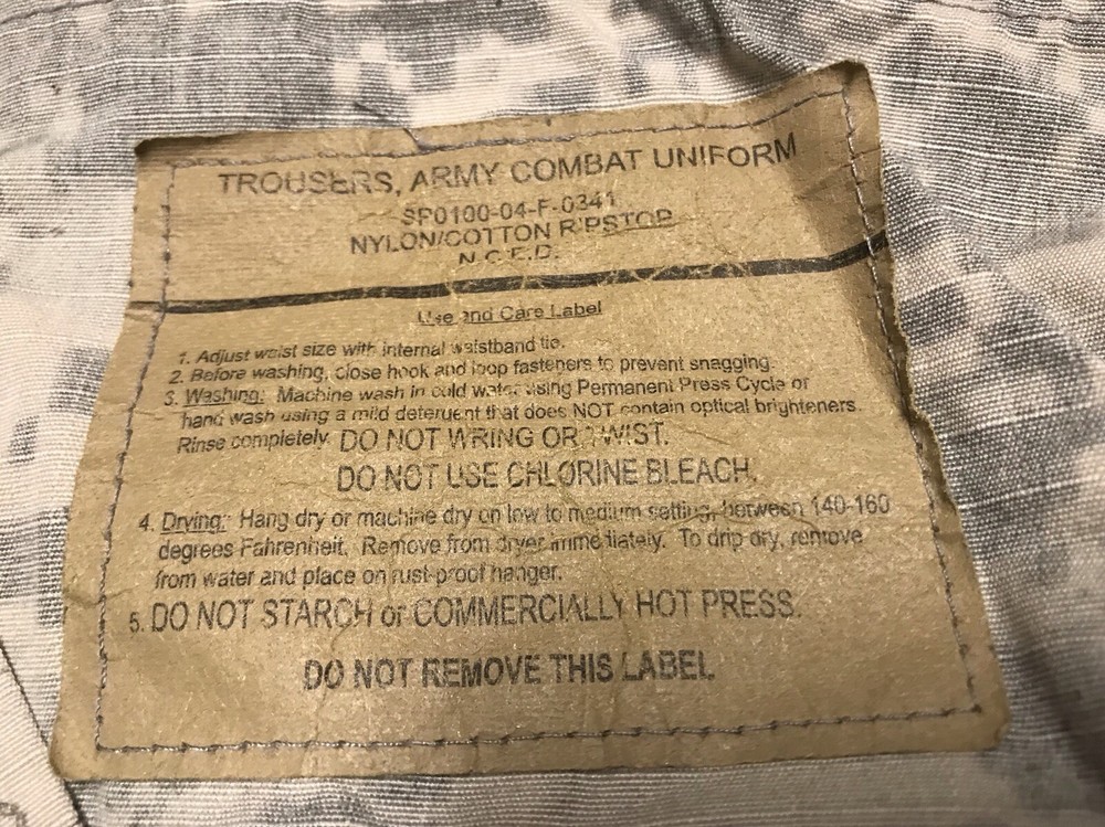 U.S. Army Combat Uniform Trousers Digital Camouflage Pattern Medium Regular