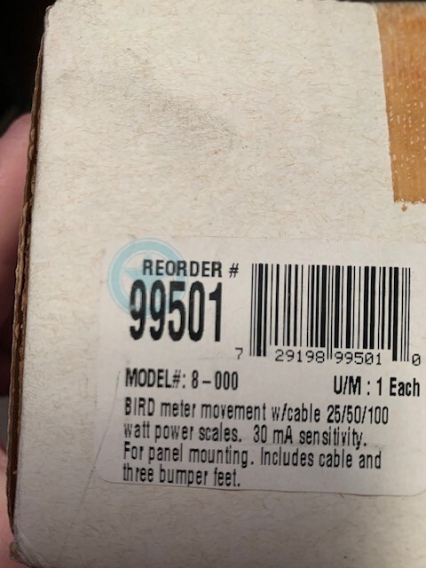 8-000 BIRD METER MOVEMENT KIT