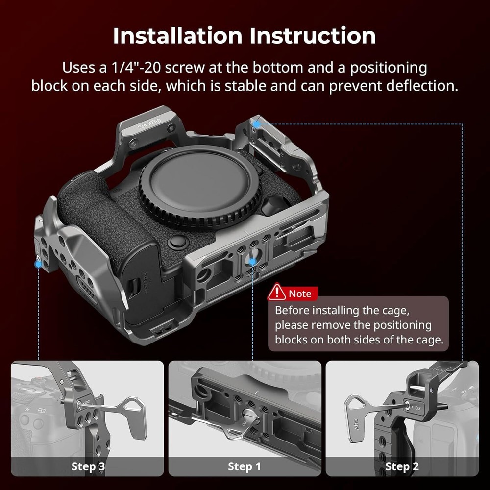 SmallRig HawkLock Quick Release Camera Cage for Canon EOS R5 Mark II 4977
