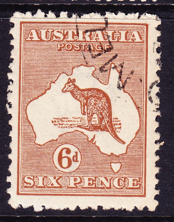 533 6d Kangaroo 3 WM CTO  Hinged.