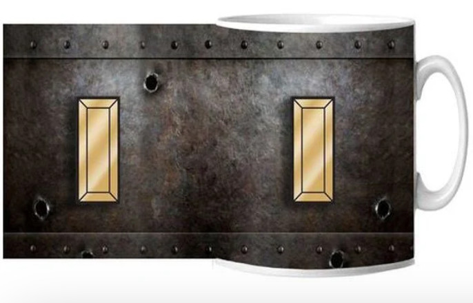 ARMY SECOND LIEUTENANT 0-2 CERAMIC MUG 15OZ