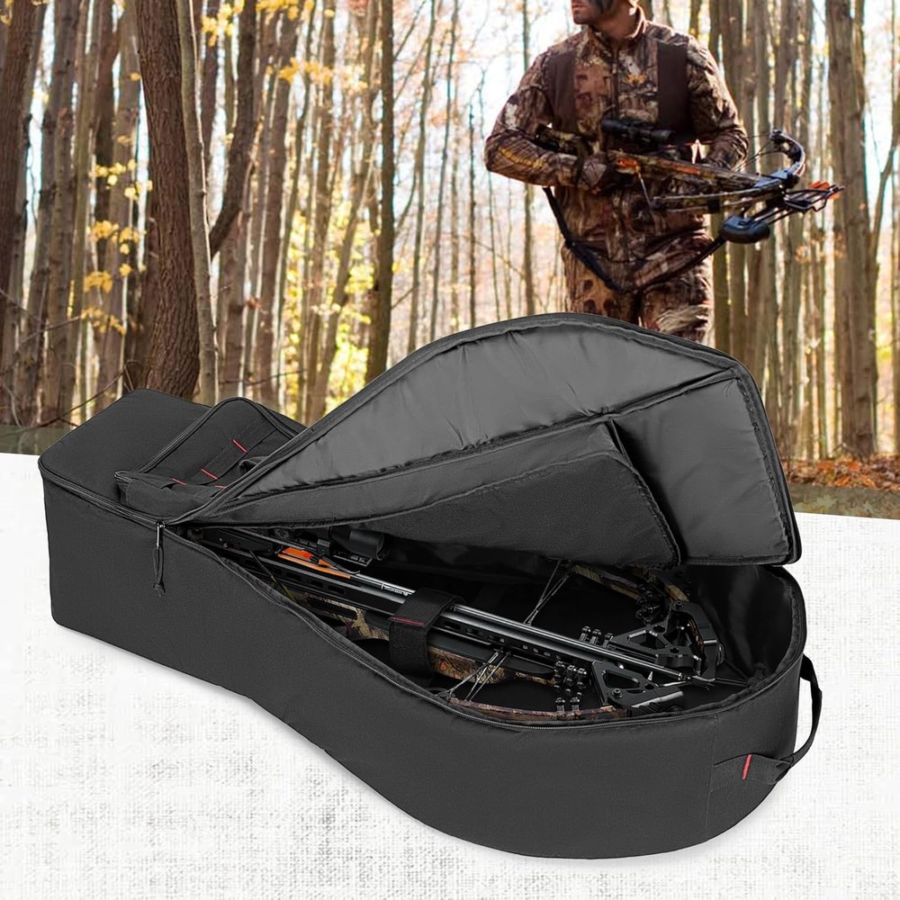 Padded Soft Compound Bow Case with Arrow Pocket and Tactical Backpack Straps