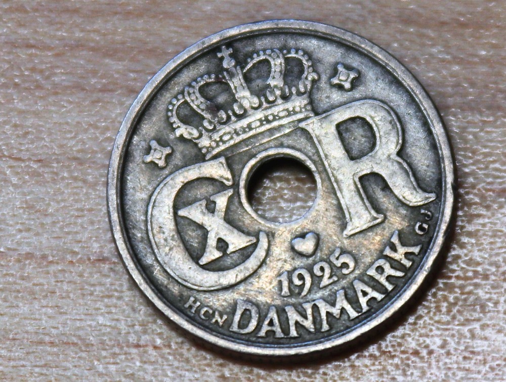 1925 Denmark 10 Ore Christian X